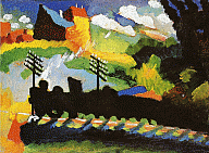 Wassily Kandinsky, Murnau - View with Railway and Castle, 1909