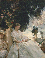 John Singer Sargent, In A Garden, Corfu, 1909