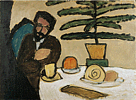 Gabriele Münter, Man at the Table (Kandinsky), 1911