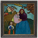 Gabriele Münter, Murnau Farmer’s Wife with Children, 1909–1910