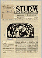 Wassily Kandinsky, Front page of 'Der Sturm', Berlin, October 1912, no.129, 1912
