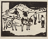 Gabriele Münter, Construction Work, 1912